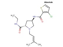 (4R)-4-{[(3-chloro-2-thienyl)carbonyl]amino}-N-ethyl-1-(3-methylbut-2-en-1-yl)-L-prolinamide