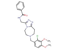 N-{[7-(2-chloro-3,4-dimethoxybenzyl)-6,7,8,9-tetrahydro-5H-[1,2,4]triazolo[4,3-d][1,4]diazepin-3-yl]methyl}benzamide