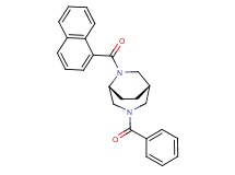 (1S*,5R*)-3-benzoyl-6-(1-naphthoyl)-3,6-diazabicyclo[3.2.2]nonane
