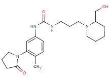 N-{3-[2-(hydroxymethyl)piperidin-1-yl]propyl}-N'-[4-methyl-3-(2-oxopyrrolidin-1-yl)phenyl]urea
