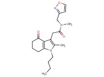 2-(1-butyl-2-methyl-4-oxo-4,5,6,7-tetrahydro-1H-indol-3-yl)-N-(3-isoxazolylmethyl)-N-methylacetamide