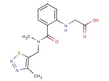 {[2-({methyl[(4-methyl-1,2,3-thiadiazol-5-yl)methyl]amino}carbonyl)phenyl]amino}acetic acid