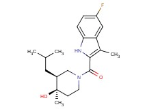 (3S*,4R*)-1-[(5-fluoro-3-methyl-1H-indol-2-yl)carbonyl]-3-isobutyl-4-methylpiperidin-4-ol