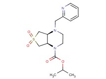 isopropyl (4aS*,7aR*)-4-(2-pyridinylmethyl)hexahydrothieno[3,4-b]pyrazine-1(2H)-carboxylate 6,6-dioxide