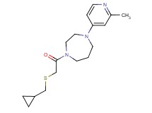 1-{[(cyclopropylmethyl)thio]acetyl}-4-(2-methyl-4-pyridinyl)-1,4-diazepane