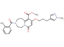 methyl 3-(2-methylbenzoyl)-9-[3-(1-methyl-1H-pyrazol-4-yl)propoxy]-7-oxo-1,2,3,4,5,7-hexahydropyrido[1,2-d][1,4]diazepine-10-carboxylate
