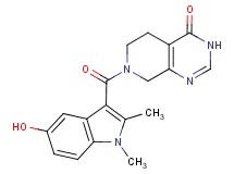 7-[(5-hydroxy-1,2-dimethyl-1H-indol-3-yl)carbonyl]-5,6,7,8-tetrahydropyrido[3,4-d]pyrimidin-4(3H)-one