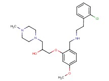 1-[2-({[2-(2-chlorophenyl)ethyl]amino}methyl)-5-methoxyphenoxy]-3-(4-methyl-1-piperazinyl)-2-propanol