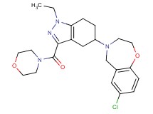 7-chloro-4-[1-ethyl-3-(4-morpholinylcarbonyl)-4,5,6,7-tetrahydro-1H-indazol-5-yl]-2,3,4,5-tetrahydro-1,4-benzoxazepine
