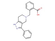 2-[(3-phenyl-1,4,6,7-tetrahydro-5H-pyrazolo[4,3-c]pyridin-5-yl)methyl]benzoic acid