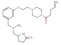 5-{[methyl(3-{2-[4-(4-pentenoyl)-1-piperazinyl]ethoxy}benzyl)amino]methyl}-2-pyrrolidinone