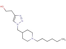 2-{1-[(1-hexylpiperidin-4-yl)methyl]-1H-1,2,3-triazol-4-yl}ethanol