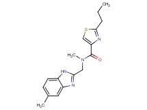 N-methyl-N-[(5-methyl-1H-benzimidazol-2-yl)methyl]-2-propyl-1,3-thiazole-4-carboxamide
