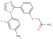2-{3-[1-(2-fluoro-4-methylphenyl)-1H-imidazol-2-yl]phenoxy}acetamide