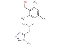 [2,4,6-trimethyl-3-({methyl[(4-methyl-4H-1,2,4-triazol-3-yl)methyl]amino}methyl)phenyl]methanol