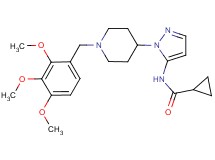 N-{1-[1-(2,3,4-trimethoxybenzyl)-4-piperidinyl]-1H-pyrazol-5-yl}cyclopropanecarboxamide