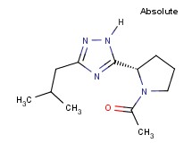 5-[(2S)-1-acetylpyrrolidin-2-yl]-3-isobutyl-1H-1,2,4-triazole