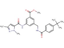 methyl 3-{[(4-tert-butylbenzoyl)amino]methyl}-5-{[(1,3-dimethyl-1H-pyrazol-5-yl)carbonyl]amino}benzoate