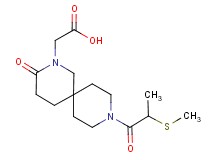 {9-[2-(methylthio)propanoyl]-3-oxo-2,9-diazaspiro[5.5]undec-2-yl}acetic acid
