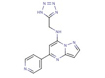 5-(4-pyridinyl)-N-(1H-tetrazol-5-ylmethyl)pyrazolo[1,5-a]pyrimidin-7-amine