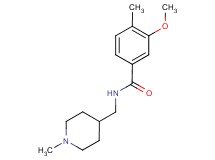 3-methoxy-4-methyl-N-[(1-methylpiperidin-4-yl)methyl]benzamide