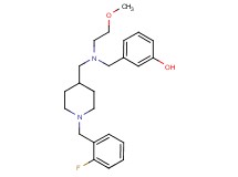 3-{[{[1-(2-fluorobenzyl)-4-piperidinyl]methyl}(2-methoxyethyl)amino]methyl}phenol