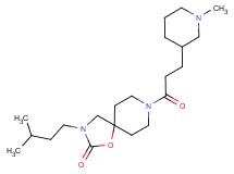 3-(3-methylbutyl)-8-[3-(1-methylpiperidin-3-yl)propanoyl]-1-oxa-3,8-diazaspiro[4.5]decan-2-one