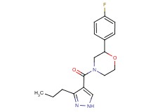 2-(4-fluorophenyl)-4-[(3-propyl-1H-pyrazol-4-yl)carbonyl]morpholine