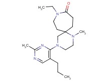 9-ethyl-1-methyl-4-(2-methyl-5-propylpyrimidin-4-yl)-1,4,9-triazaspiro[5.6]dodecan-10-one