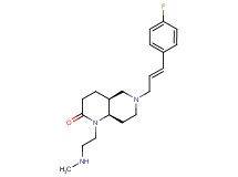 rel-(4aS,8aR)-6-[(2E)-3-(4-fluorophenyl)-2-propen-1-yl]-1-[2-(methylamino)ethyl]octahydro-1,6-naphthyridin-2(1H)-one dihydrochloride