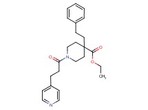 ethyl 4-(2-phenylethyl)-1-[3-(4-pyridinyl)propanoyl]-4-piperidinecarboxylate