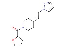 4-[2-(1H-pyrazol-1-yl)ethyl]-1-(tetrahydro-2-furanylcarbonyl)piperidine