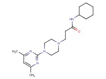 N-cyclohexyl-3-[4-(4,6-dimethylpyrimidin-2-yl)piperazin-1-yl]propanamide