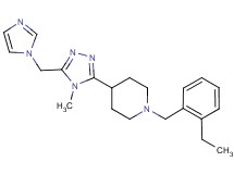 1-(2-ethylbenzyl)-4-[5-(1H-imidazol-1-ylmethyl)-4-methyl-4H-1,2,4-triazol-3-yl]piperidine