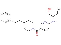 2-[(5-{[4-(2-phenylethyl)piperidin-1-yl]carbonyl}pyridin-2-yl)amino]butan-1-ol