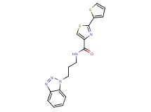 N-[3-(1H-1,2,3-benzotriazol-1-yl)propyl]-2-(2-thienyl)-1,3-thiazole-4-carboxamide