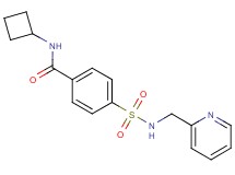 N-cyclobutyl-4-{[(2-pyridinylmethyl)amino]sulfonyl}benzamide