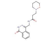 3-(1,2-oxazinan-2-yl)-N-[(4-oxo-3,4-dihydrophthalazin-1-yl)methyl]propanamide