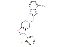 3-(2-fluorophenyl)-5-[(8-methylimidazo[1,2-a]pyridin-2-yl)methyl]-4,5,6,7-tetrahydroisoxazolo[4,5-c]pyridine