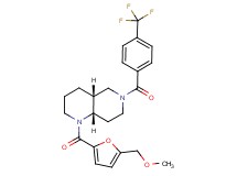 (4aR*,8aS*)-1-[5-(methoxymethyl)-2-furoyl]-6-[4-(trifluoromethyl)benzoyl]decahydro-1,6-naphthyridine