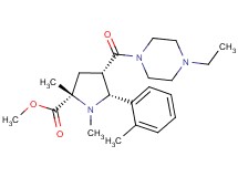 methyl (2S*,4S*,5R*)-4-[(4-ethyl-1-piperazinyl)carbonyl]-1,2-dimethyl-5-(2-methylphenyl)-2-pyrrolidinecarboxylate