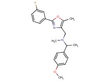 N-{[2-(3-fluorophenyl)-5-methyl-1,3-oxazol-4-yl]methyl}-1-(4-methoxyphenyl)-N-methylethanamine