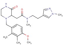 2-[1-(4-methoxy-2,3-dimethylbenzyl)-3-oxo-2-piperazinyl]-N-methyl-N-[2-(1-methyl-1H-pyrazol-4-yl)ethyl]acetamide