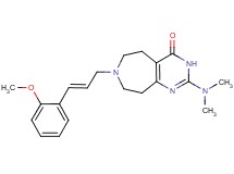 2-(dimethylamino)-7-[(2E)-3-(2-methoxyphenyl)prop-2-en-1-yl]-3,5,6,7,8,9-hexahydro-4H-pyrimido[4,5-d]azepin-4-one