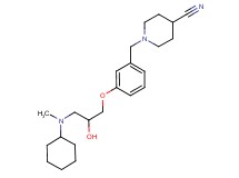 1-(3-{3-[cyclohexyl(methyl)amino]-2-hydroxypropoxy}benzyl)piperidine-4-carbonitrile