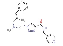 1-(2-{methyl[(2E)-2-methyl-3-phenyl-2-propen-1-yl]amino}ethyl)-N-(4-pyridinylmethyl)-1H-1,2,3-triazole-4-carboxamide