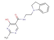 N-[2-(2,3-dihydro-1H-indol-1-yl)ethyl]-4-hydroxy-2-methylpyrimidine-5-carboxamide
