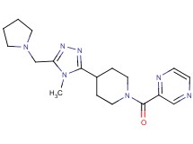 2-({4-[4-methyl-5-(pyrrolidin-1-ylmethyl)-4H-1,2,4-triazol-3-yl]piperidin-1-yl}carbonyl)pyrazine