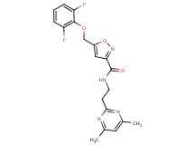 5-[(2,6-difluorophenoxy)methyl]-N-[2-(4,6-dimethyl-2-pyrimidinyl)ethyl]-3-isoxazolecarboxamide