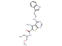 4-{[2-(1H-indol-3-yl)ethyl]amino}-N-[1-(methoxymethyl)propyl]-5-methylthieno[2,3-d]pyrimidine-6-carboxamide